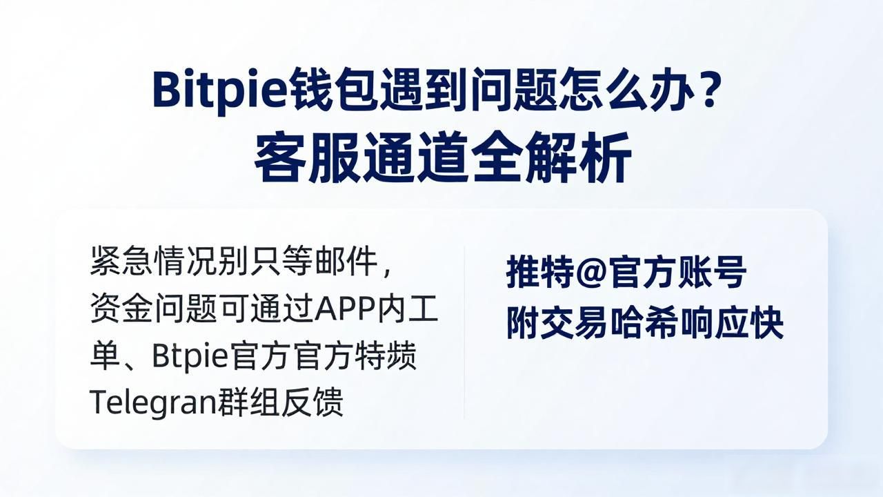 Bitpie钱包遇到问题怎么办？客服通道全解析