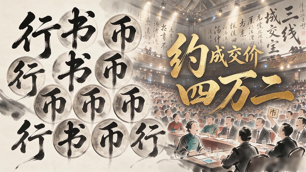行书数字货币_行书数字货币_书法币跨界玩法