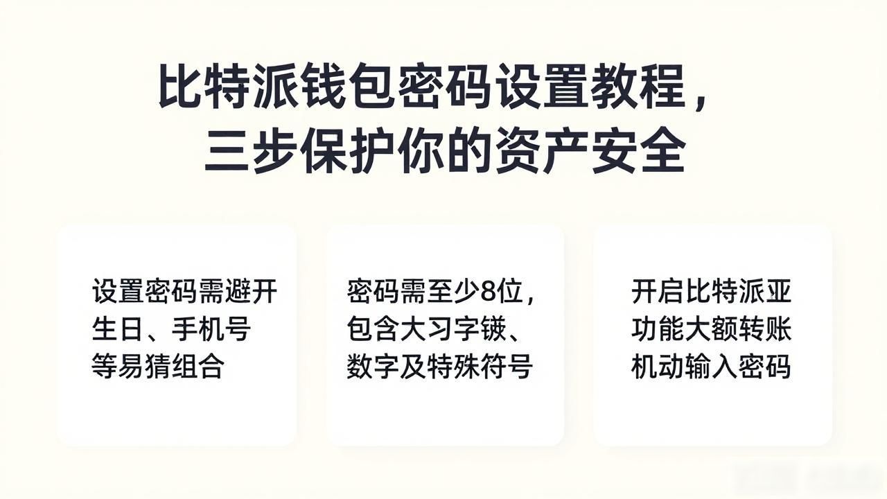 比特派钱包密码设置教程，三步保护你的资产安全