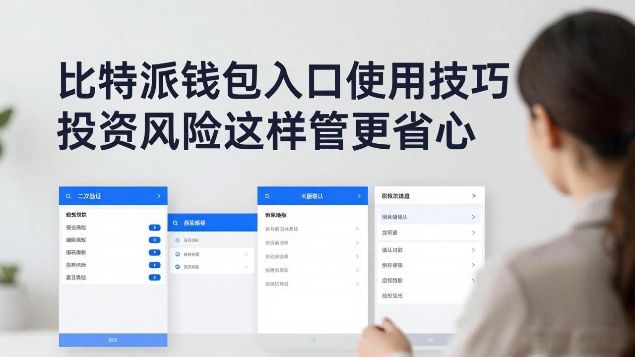 比特派钱包入口使用技巧 投资风险这样管更省心