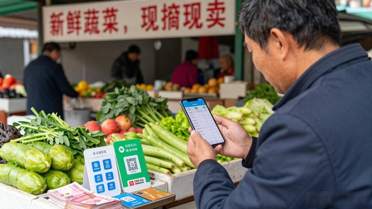 数字货币面对面支付_数字货币面对面收款体验_菜摊数字货币碰一碰支付