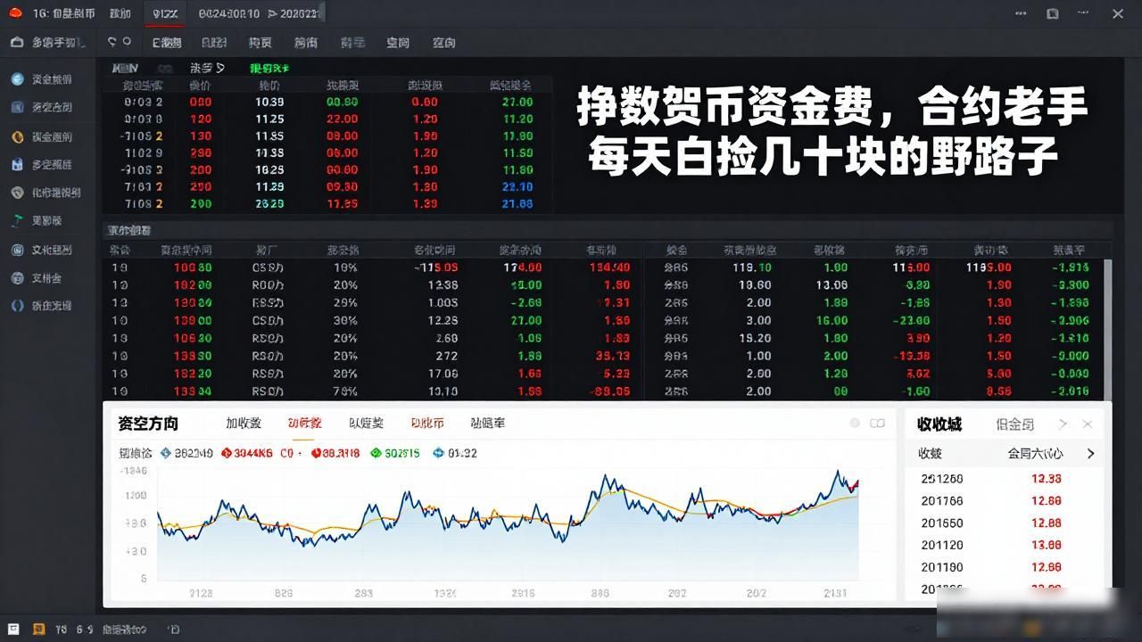 挣数字货币资金费，合约老手每天白捡几十块的野路子