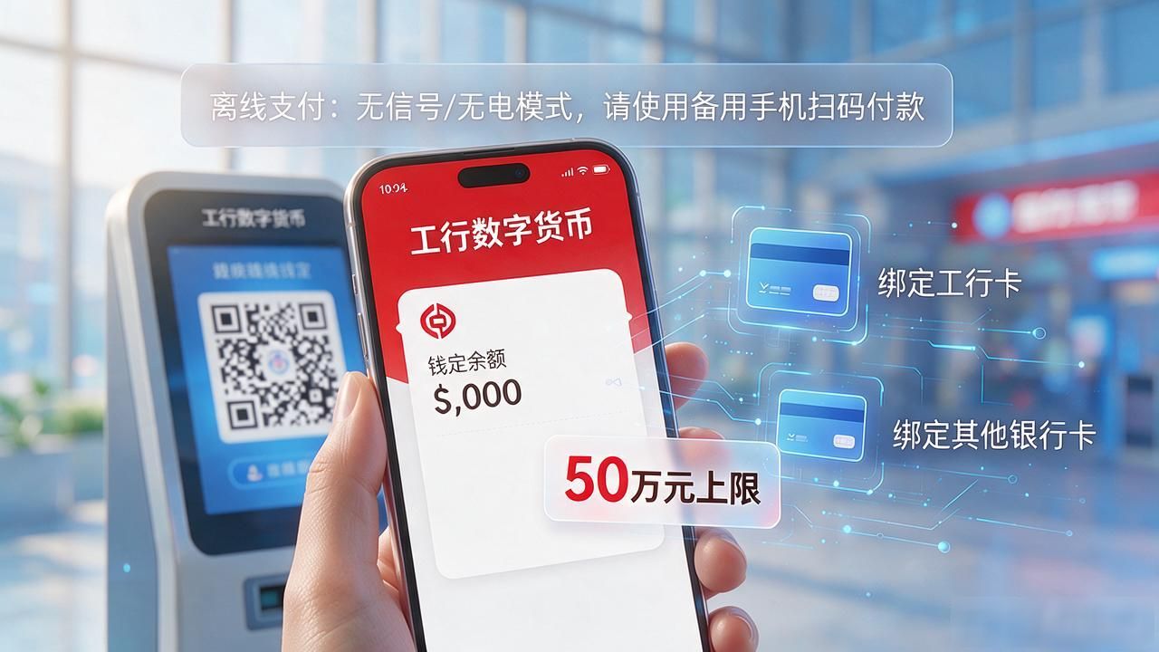 工行数字货币咋打开？老柜员说不用跑银行，手机点几下就行