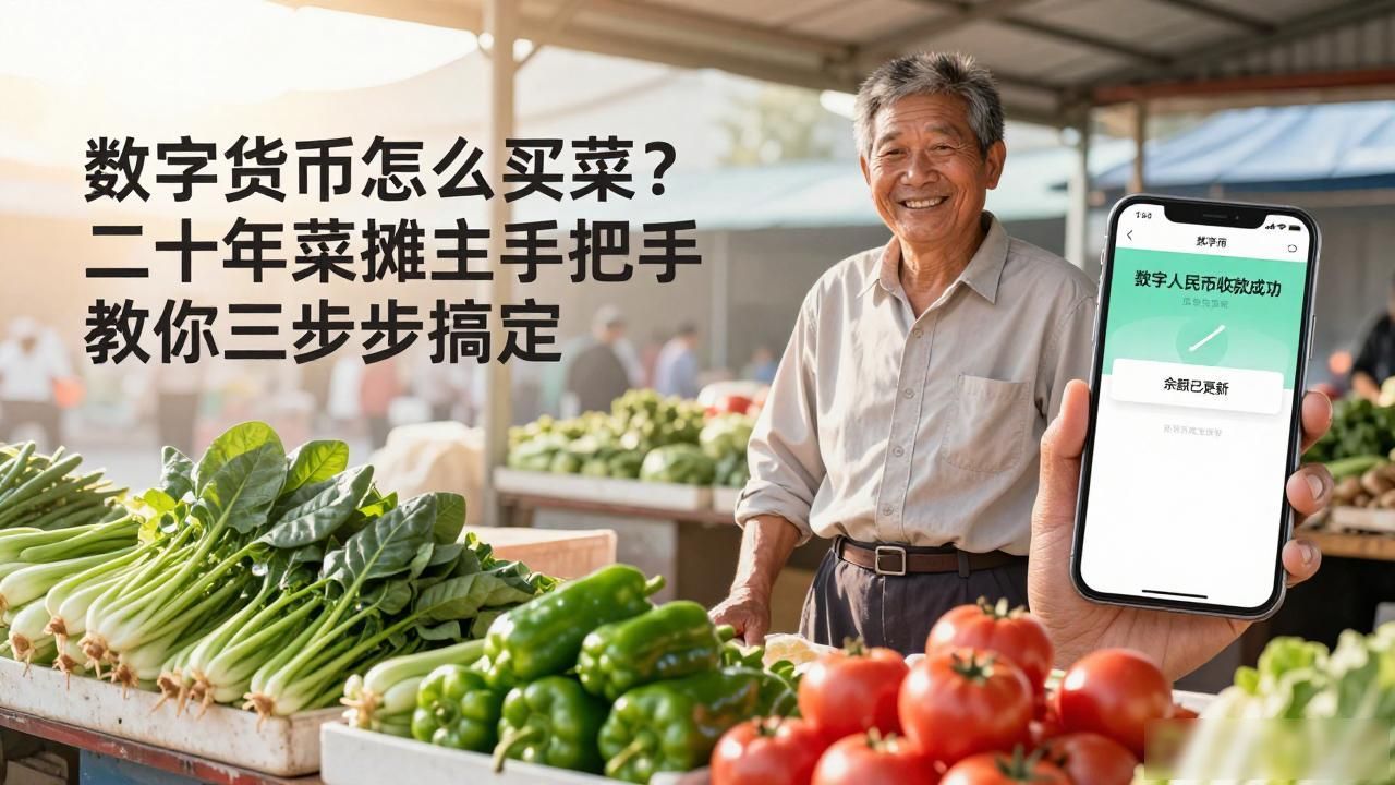 数字货币怎么买菜？二十年菜摊主手把手教你三步搞定