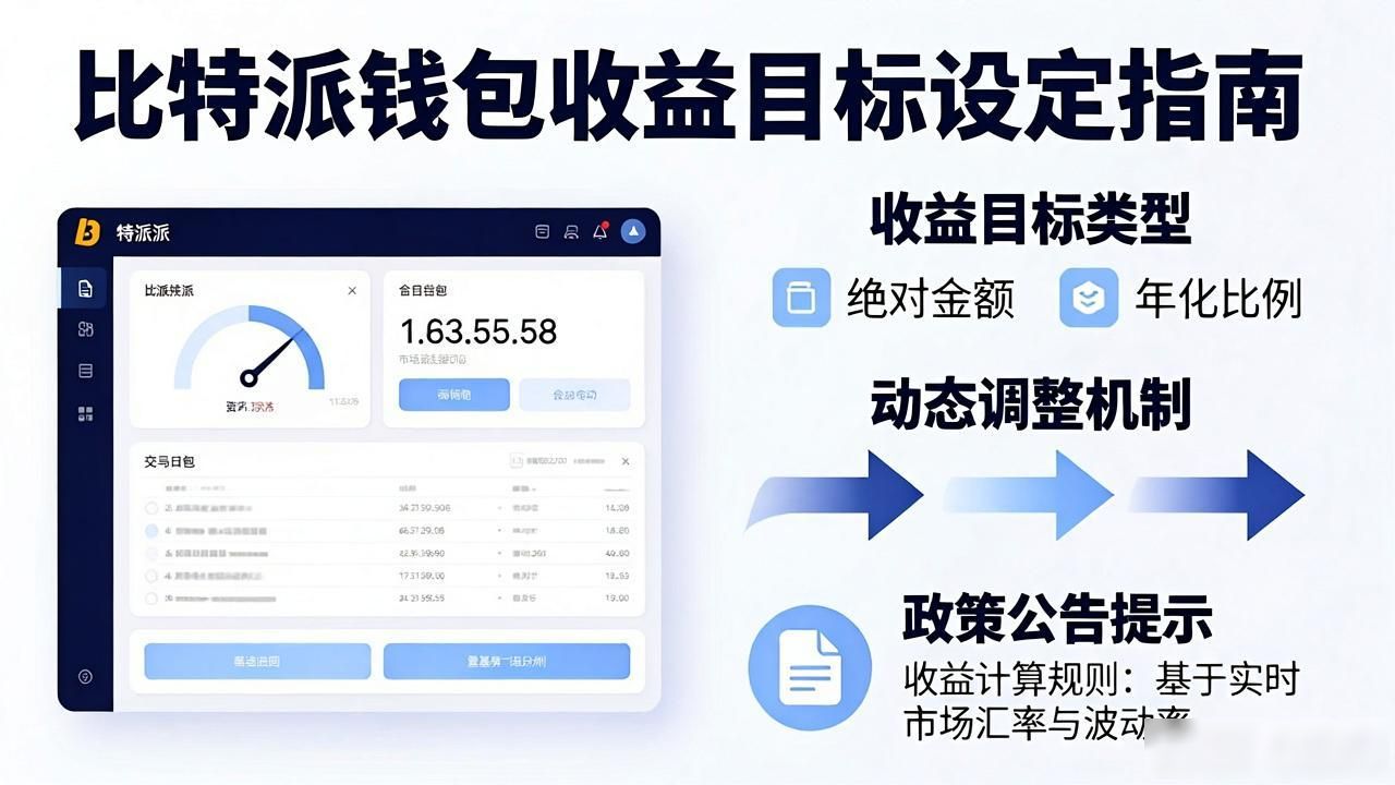 理财产品选择指南_比特派App使用教程_如何在比特派钱包下载官方app中设置收益目标?
