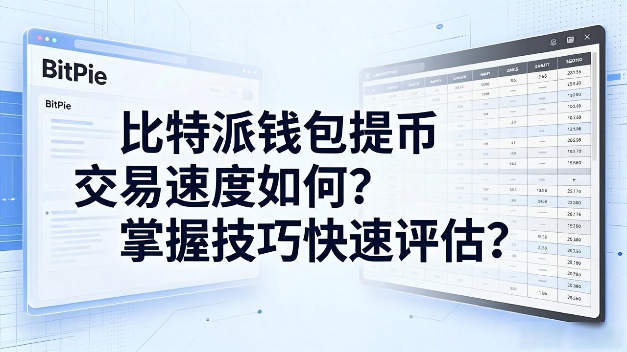比特派钱包提币速度评估方法_比特派钱包交易速度影响因素_如何评估比特派钱包官方网站的提币与交易速度？
