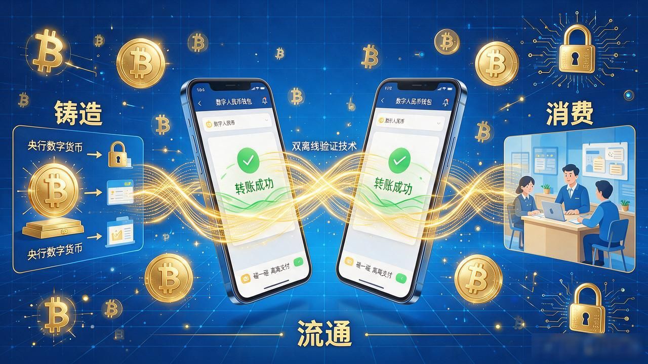 央行数字货币工作原理：铸造、流通、花掉，全给你讲明白