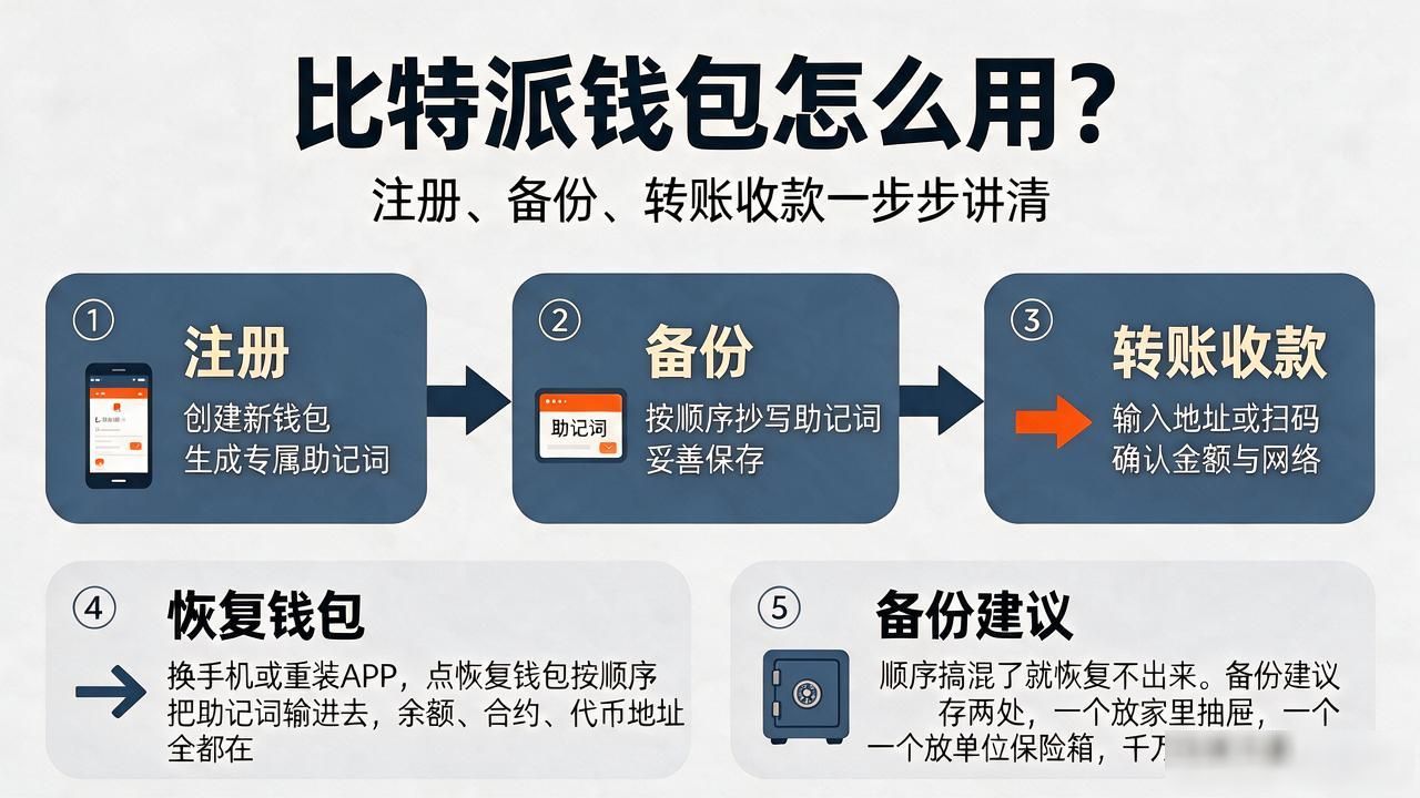 比特派去中心化钱包助记词备份方法_比特派钱包创建与恢复教程_比特派的钱包使用方法