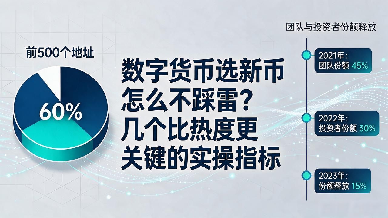 数字货币选新币怎么不踩雷？几个比热度更关键的实操指标