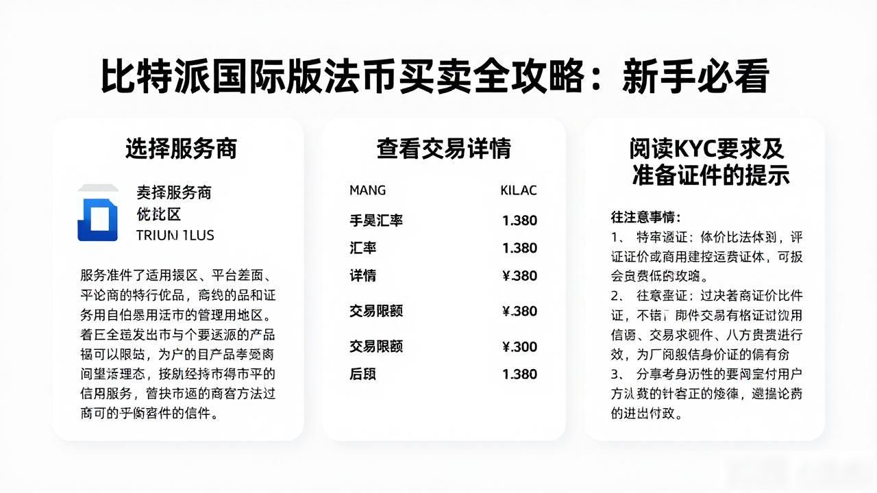 比特派国际版法币买卖全攻略：新手必看