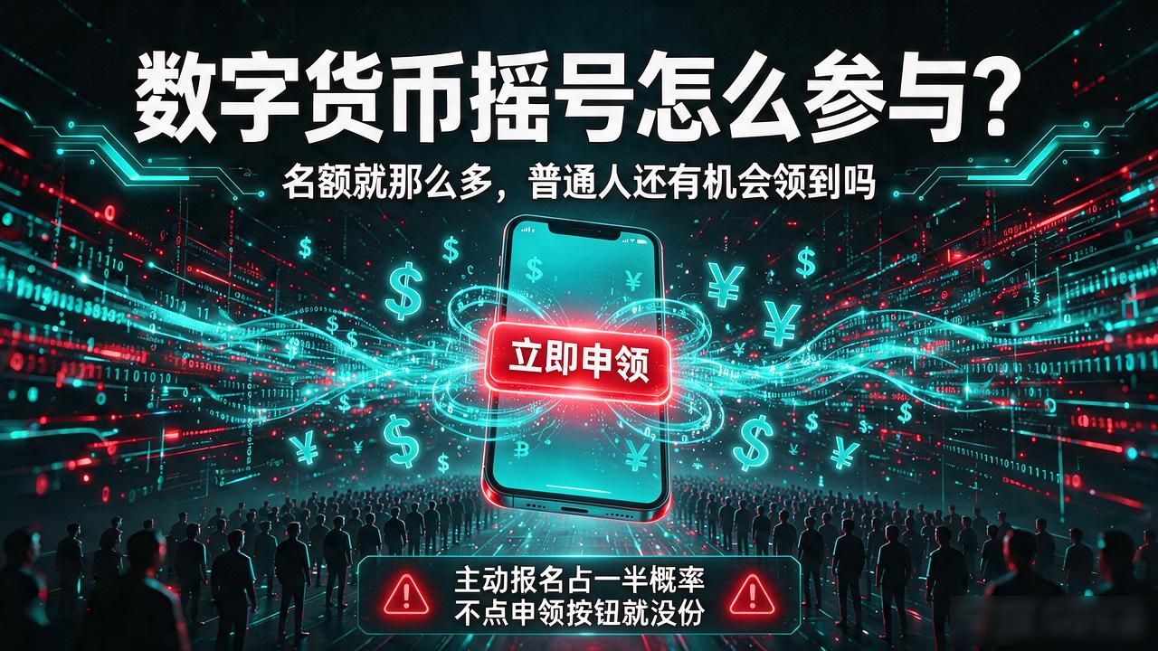 数字货币摇号_数字人民币试点推广_摇号红包名额分配机制