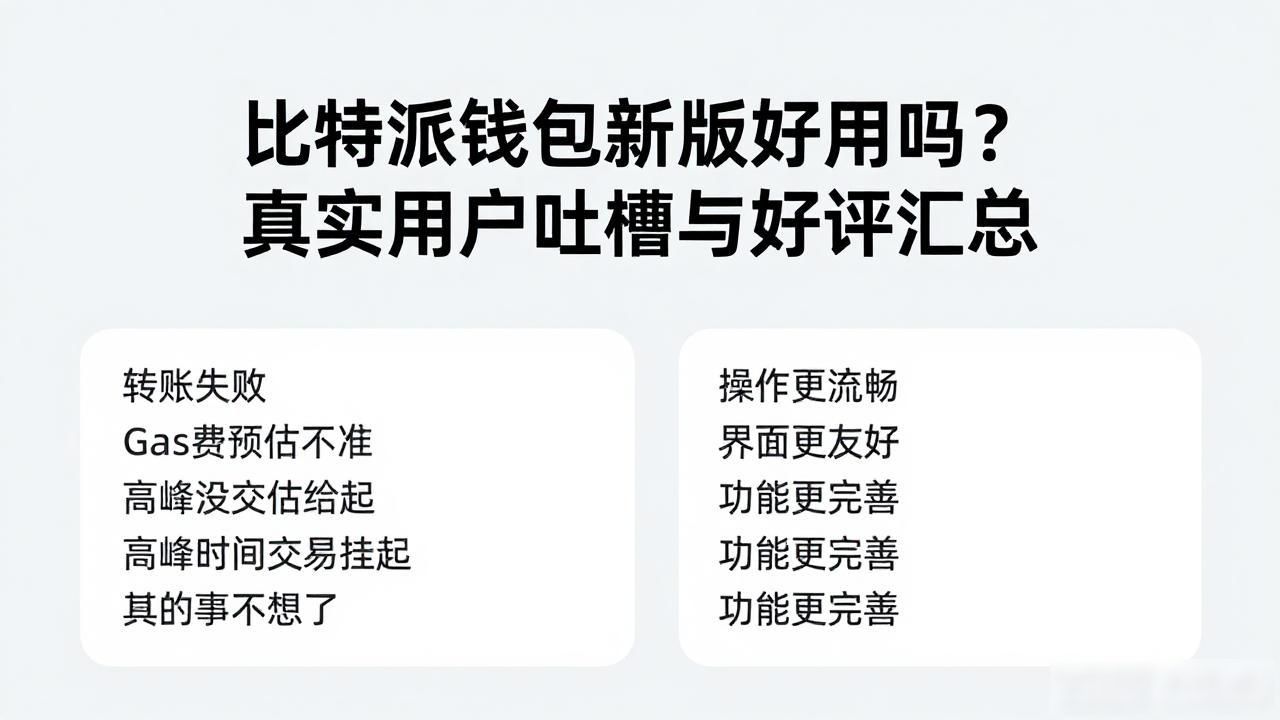 比特派钱包最新版多链支持_比特派钱包最新版的用户反馈汇总_去中心化交易稳定性