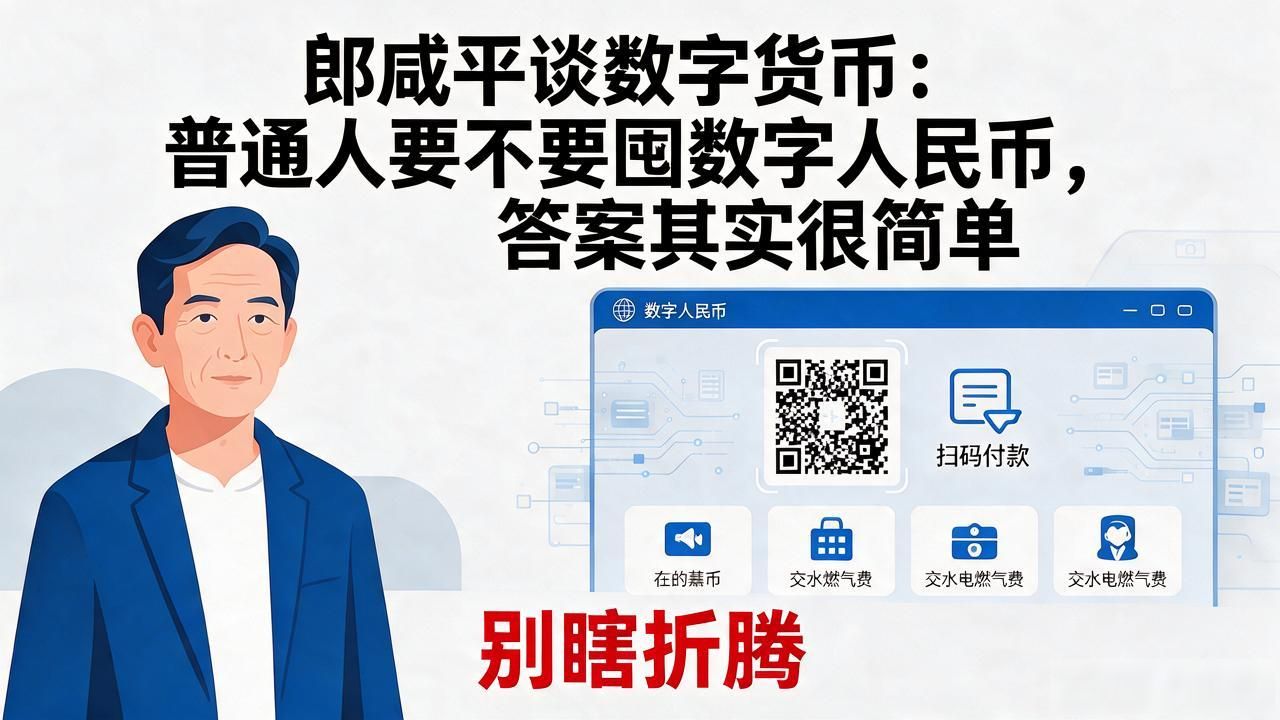 数字人民币与比特币区别_郎咸平谈数字人民币不是投资品_郎咸平谈数字货币