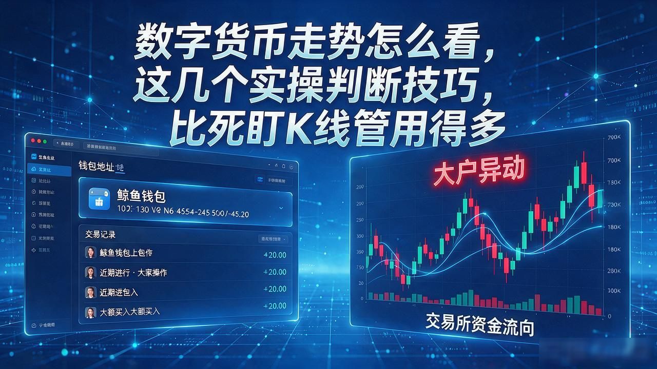 数字货币走势怎么看，这几个实操判断技巧，比死盯K线管用得多