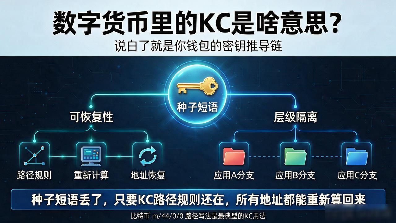 数字货币里的kc是什么意思_KC在数字货币钱包中的含义_HD密钥链种子短语恢复原理