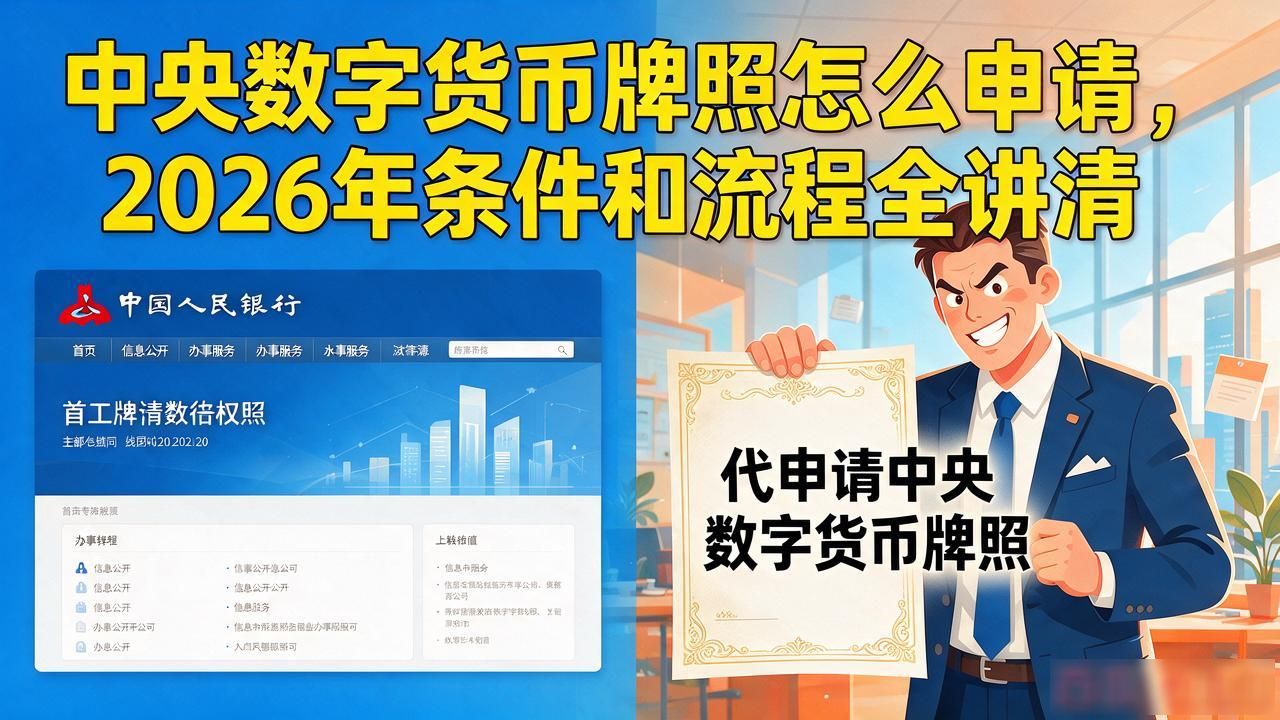央行数字人民币运营机构准入_中央数字货币牌照_中央数字货币牌照申请骗局