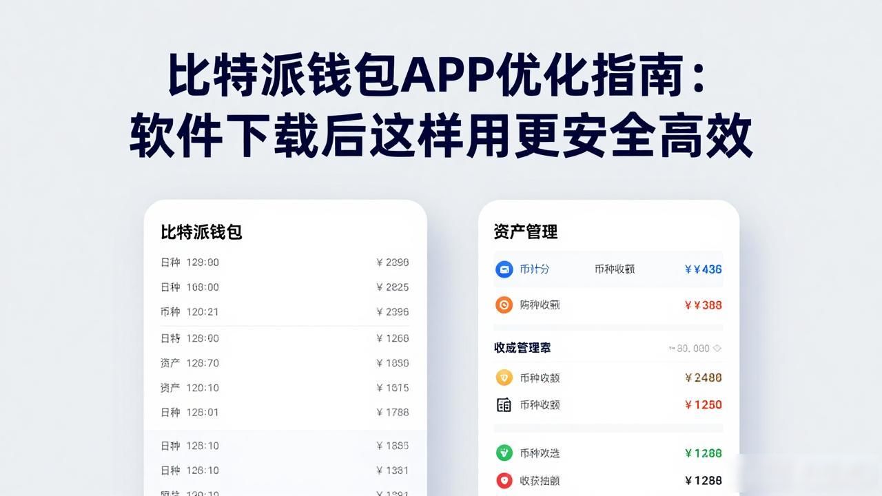 软件下载后，如何优化比特派钱包APP的使用_比特派钱包最新版本下载_比特派钱包安全设置方法