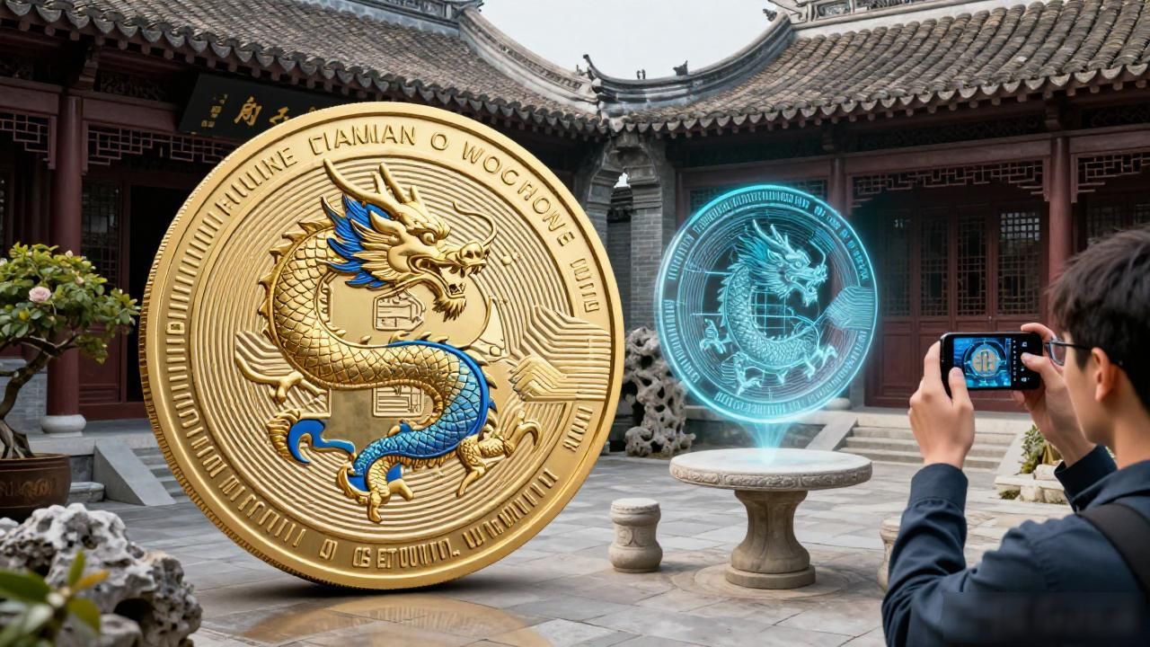 龙年纪念数字货币图片合集，传统与现代的融合之美