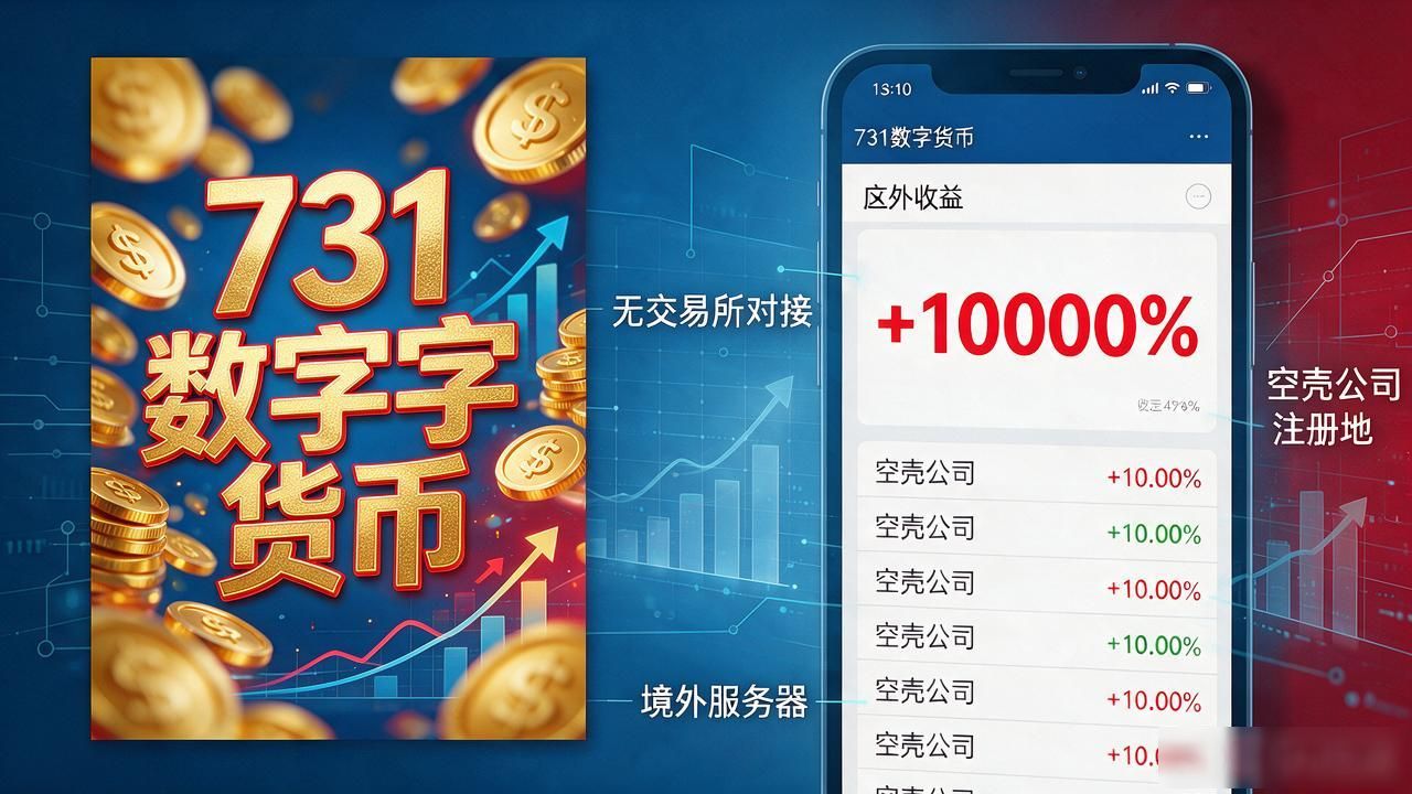 731数字货币是啥？别被名字唬住，拆开就是个换皮资金盘