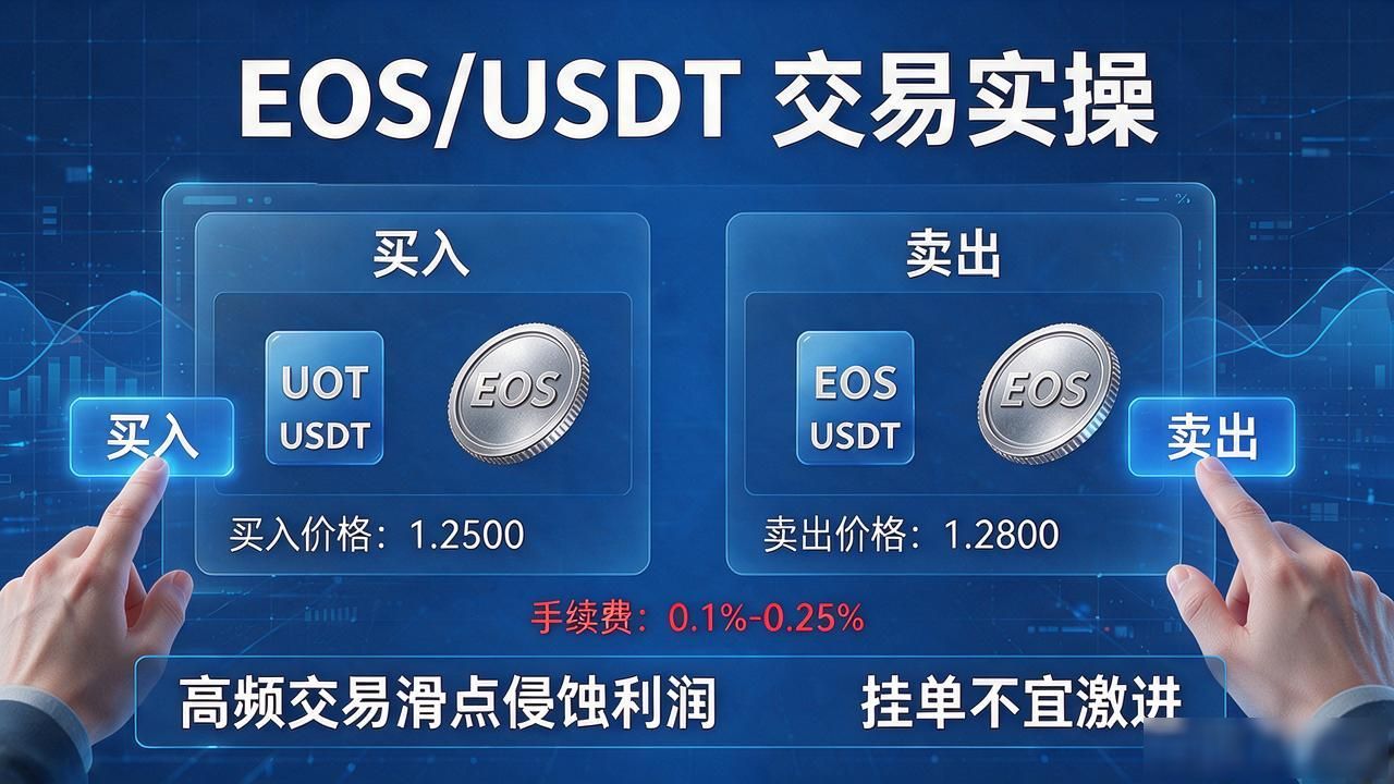 数字货币EOSUSDT怎么用？买卖挂单、成交结算实操全解