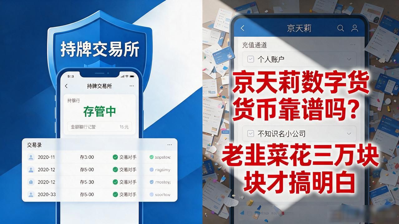 京天莉数字货币靠谱吗？老韭菜花三万块才搞明白