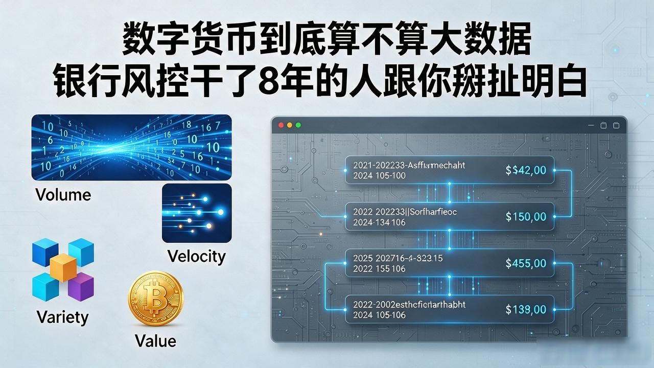 数字货币到底算不算大数据 银行风控干了8年的人跟你掰扯明白